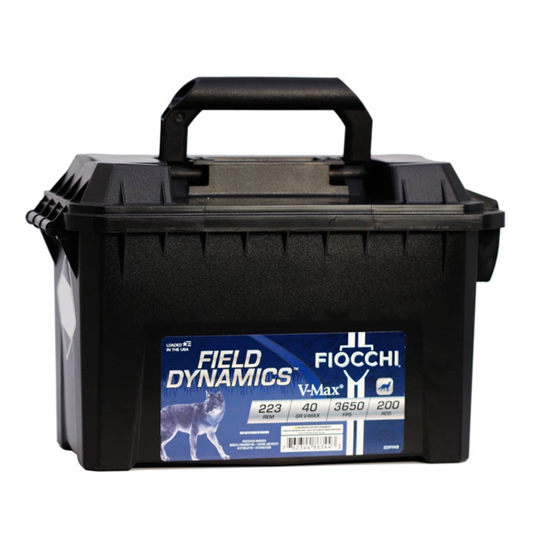 Fiocchi Extrema 223 Ammo 40 Grain Hornady V-Max 200 Rounds - 223FHVB