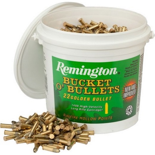 Remington Golden Bullet 22 Long Rifle Ammo 36 Grain Hollow Point - 1622B