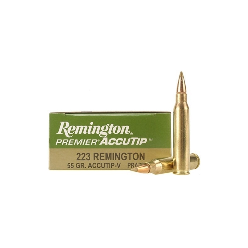 Remington Premier 223 Ammo 55 Grain AccuTip-V - PRA223RC