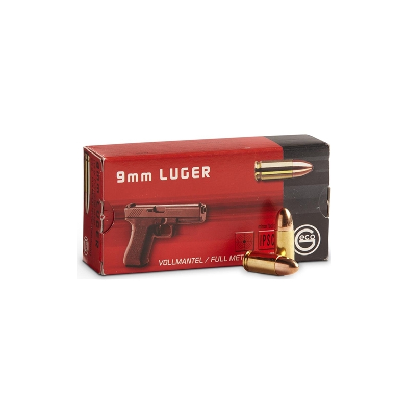 Geco 9mm Ammo 115 Grain Full Metal Jacket
