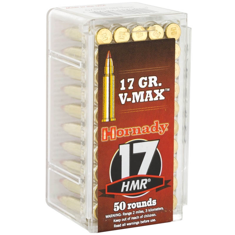 Hornady Varmint Express 17 HMR Ammo 17 Grain V-Max - 83170