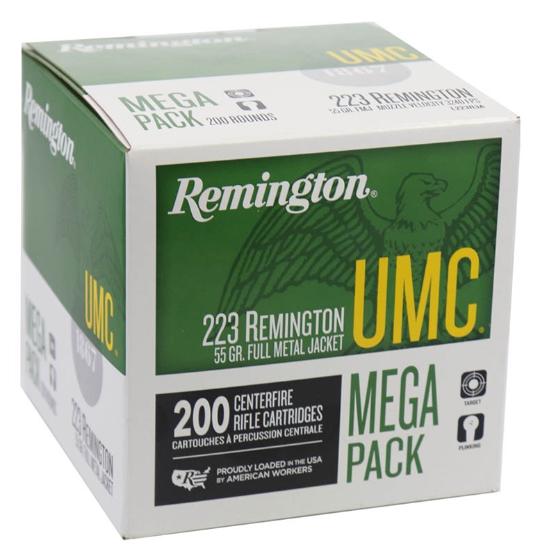 Remington UMC 223 Ammo 55 Grain Full Metal Jacket - L223R3A