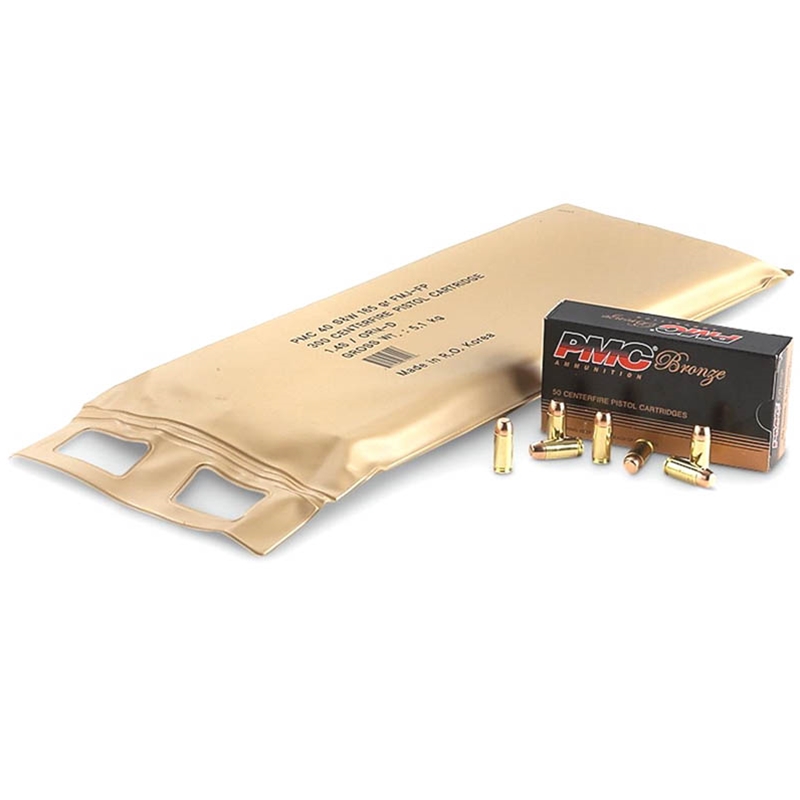 PMC Bronze 40 S&W Ammo 165 Grain Full Metal Jacket - 40DBP