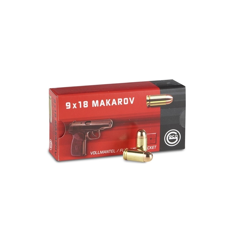 Geco 9x18mm Makarov Ammo 95 Grain Full Metal Jacket