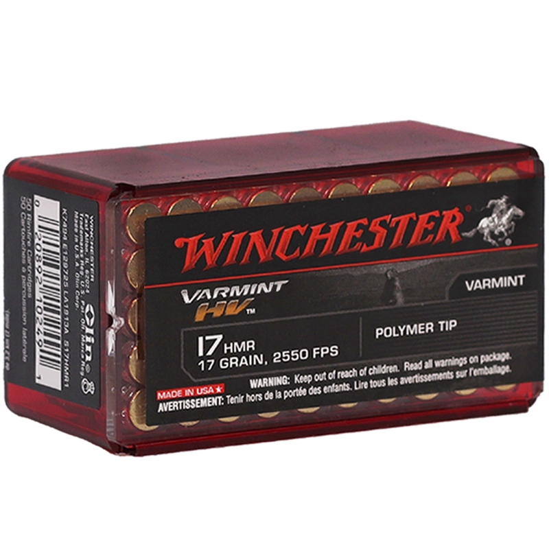 Winchester Varmint HV 17 HMR Ammo 17 Grain V-Max - S17HMR1