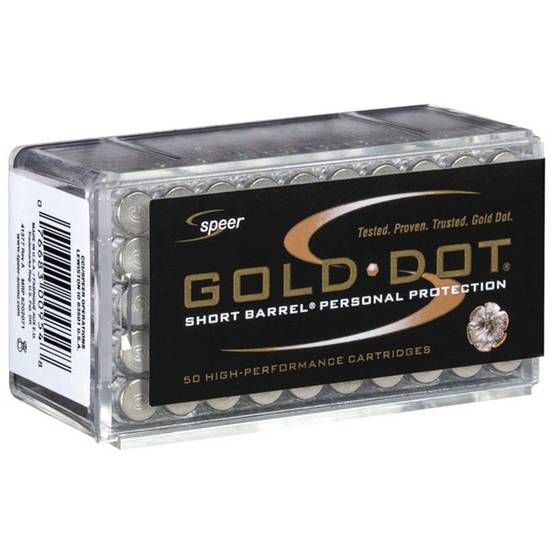Speer Gold Dot Short Barrel 22 WMR Ammo 40 Grain Jacketed Hollow Point - 954
