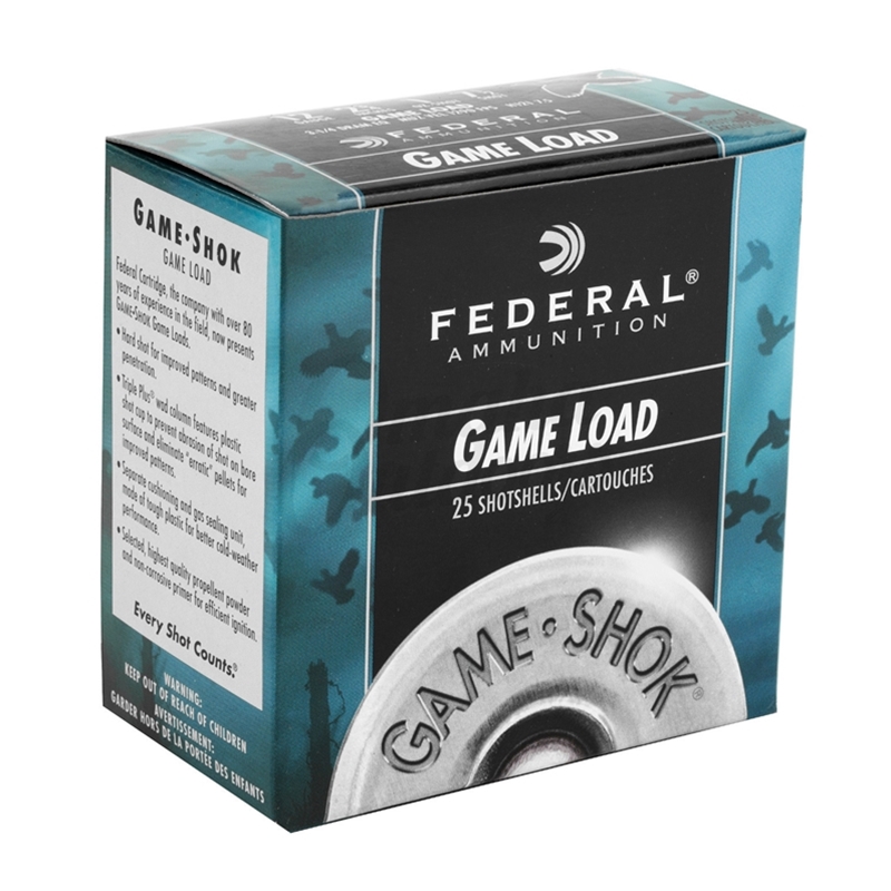 Federal Game-Shok Field Load 12 Gauge Ammo 2 3/4" 1 oz #7 1/2 Shot - H121 7.5