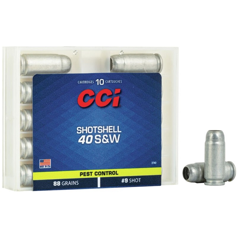 CCI Pest Control 40 S&W Ammo 88 Grain Shotshell #9 Shot - 3740