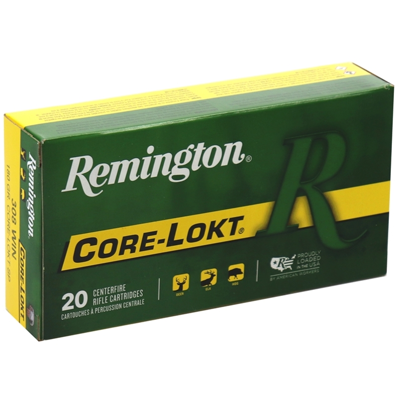 Remington Core-Lokt 308 Winchester Ammo 180 Grain Soft Point - R308W2