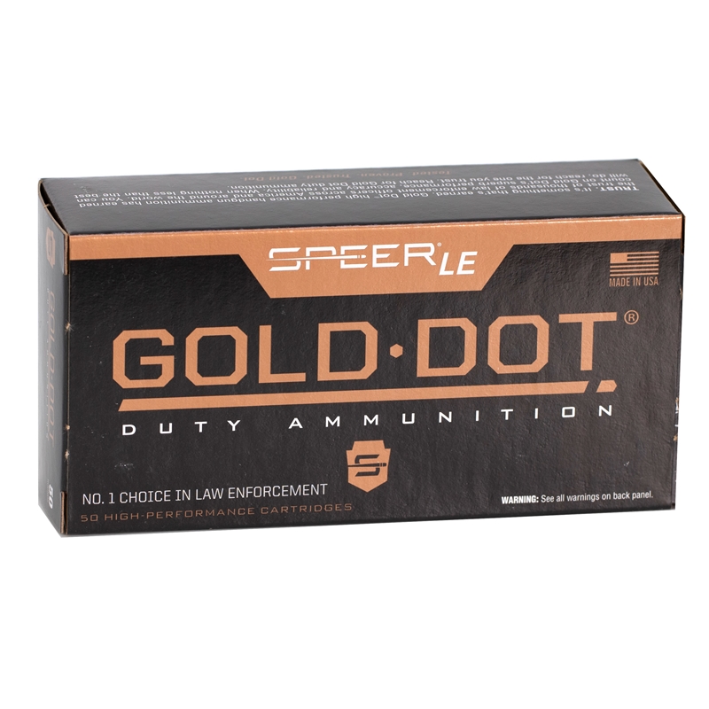 Speer Gold Dot LE Duty 38 Special Ammo 125 Grain Jacketed Hollow Point - 53722