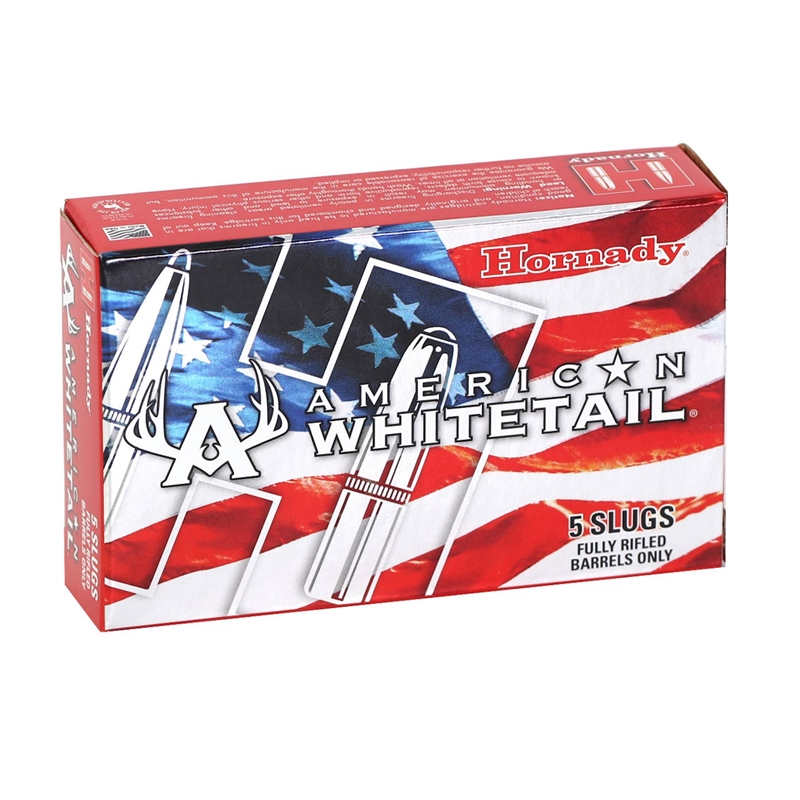 Hornady American Whitetail 12 Gauge Ammo 325 Grain 2 3/4" InterLock Sabot Slug - 86271