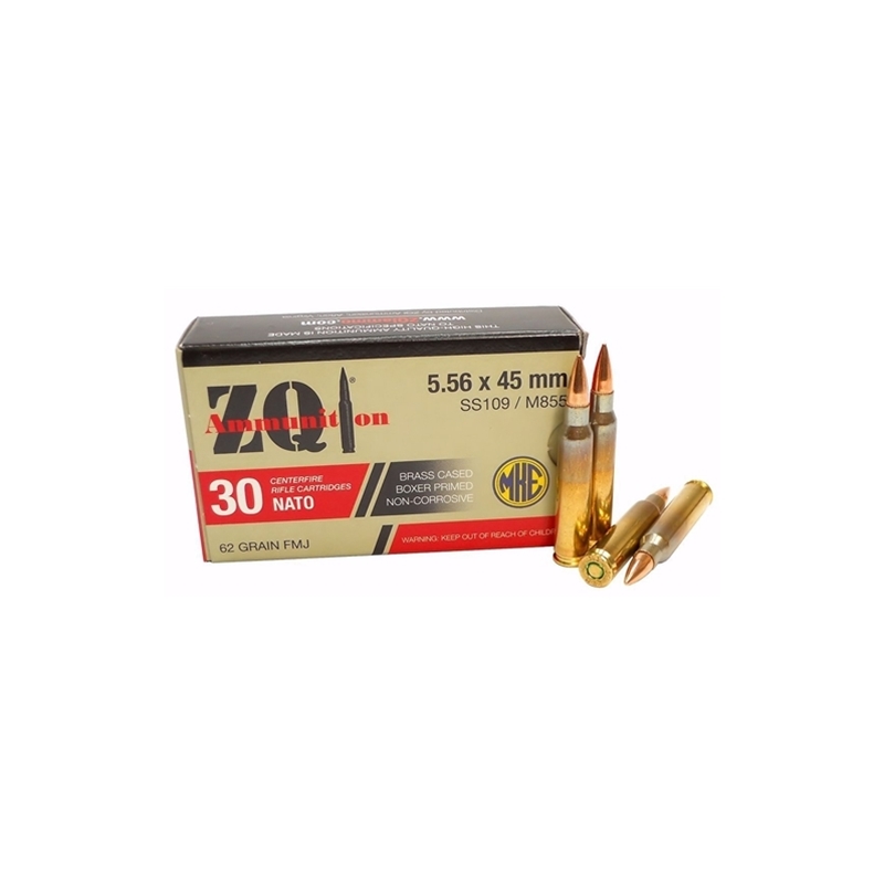 ZQI 5.56x45mm M855 Ammo 62 Grain Full Metal Jacket - ZQI556