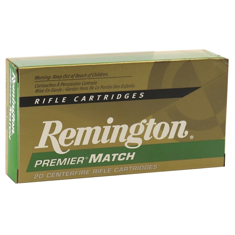 Remington Premier Match 308 Winchester Ammo 175 Grain Sierra MatchKing Hollow Point Boat Tail - RM308W8