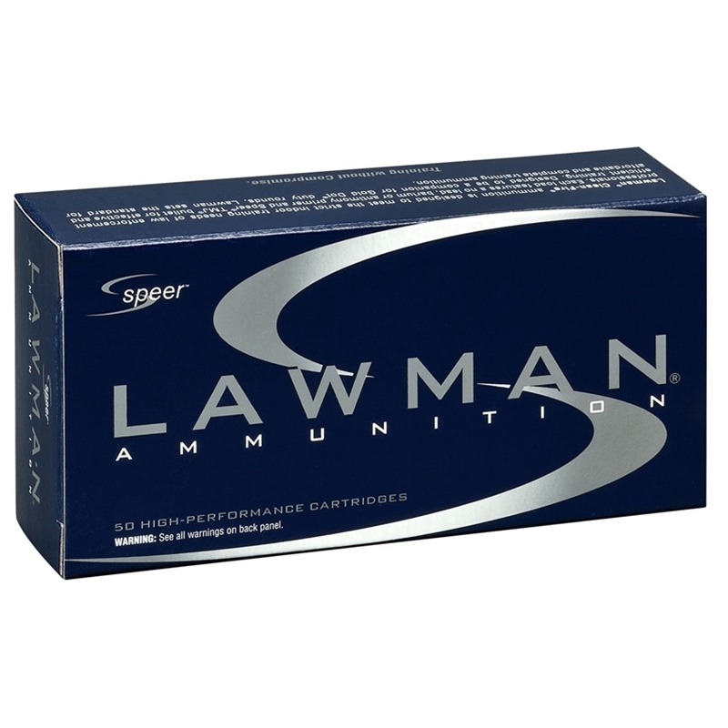 Speer Lawman CleanFire 38 Special +P Ammo 158 Grain Total Metal Jacket - 53833