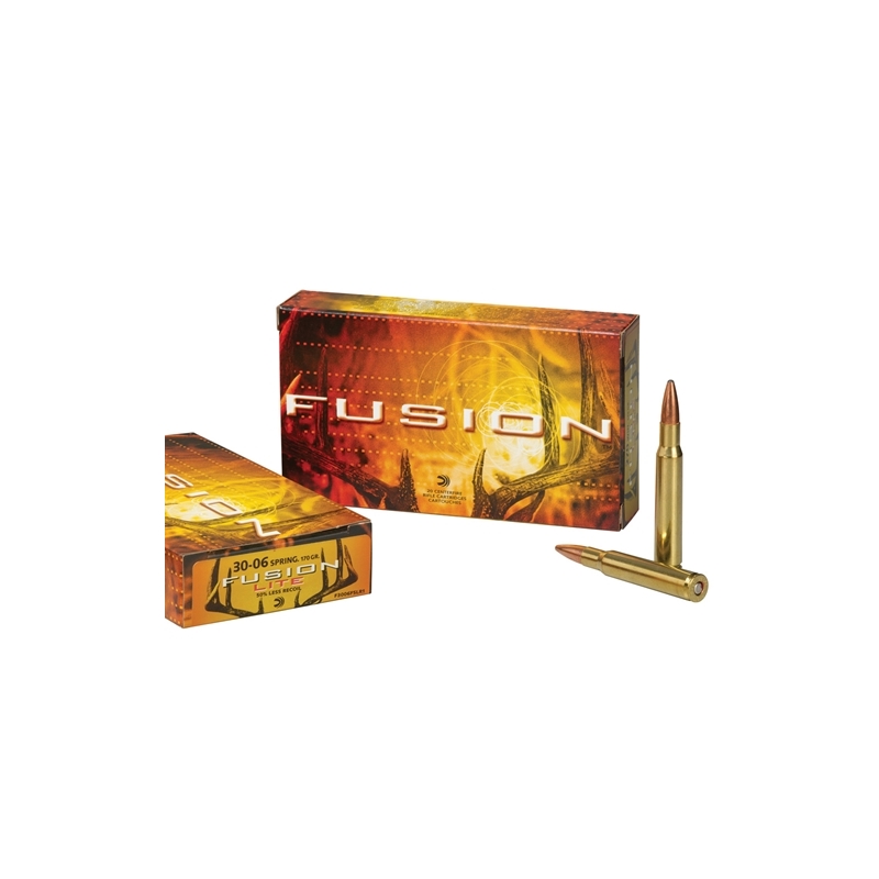Federal Fusion Lite 30-06 Springfield Ammo 170 Grain Soft Point Boat Tail - F3006FSLR1