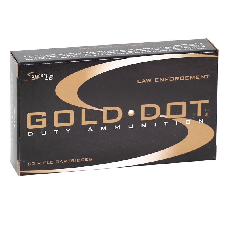 Speer Gold Dot LE 308 Winchester Ammo 168 Grain Soft Point - 24458