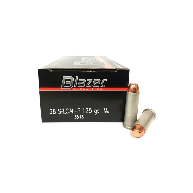 CCI Blazer 38 Special +P Ammo 125 Grain Total Metal Jacket – 3518