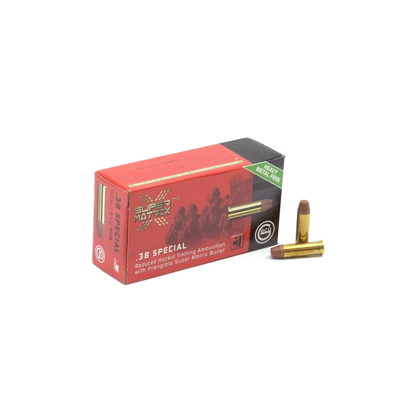 Geco Super Matrix 38 Special Ammo 100 Grain Frangible Lead-Free 