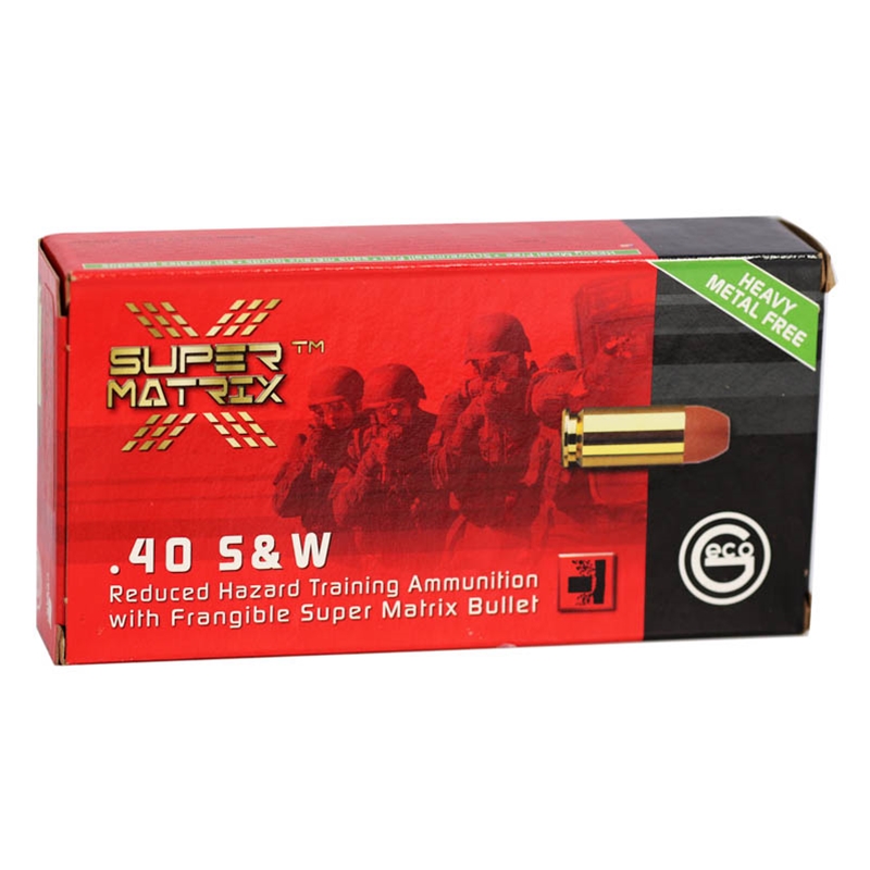 Geco Super Matrix 40 S&W Ammo 120 Grain Frangible Lead-Free - 404040050