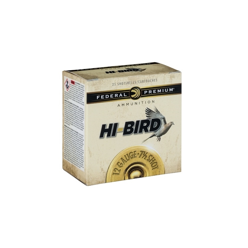 Federal Hi-Bird 12 Gauge Ammo 2-3/4” 1-1/8oz #7.5 Shot
