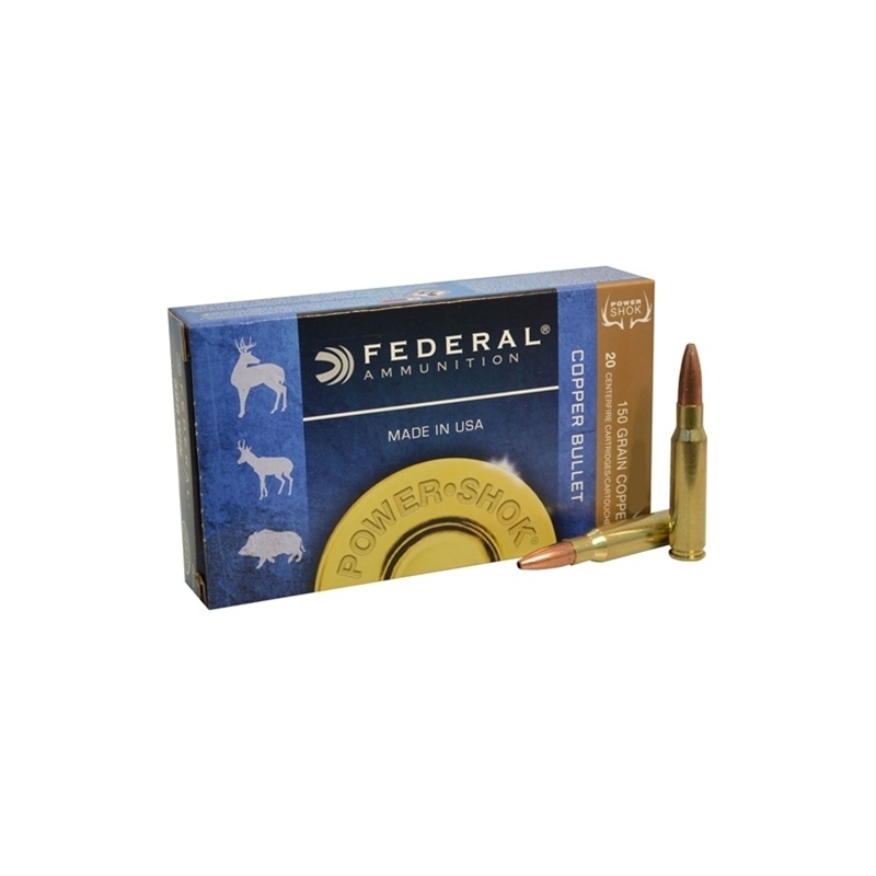 Federal Power-Shok 300 AAC Blackout Ammo 150 Grain Copper Hollow Point Lead Free - 300BLK150LFA
