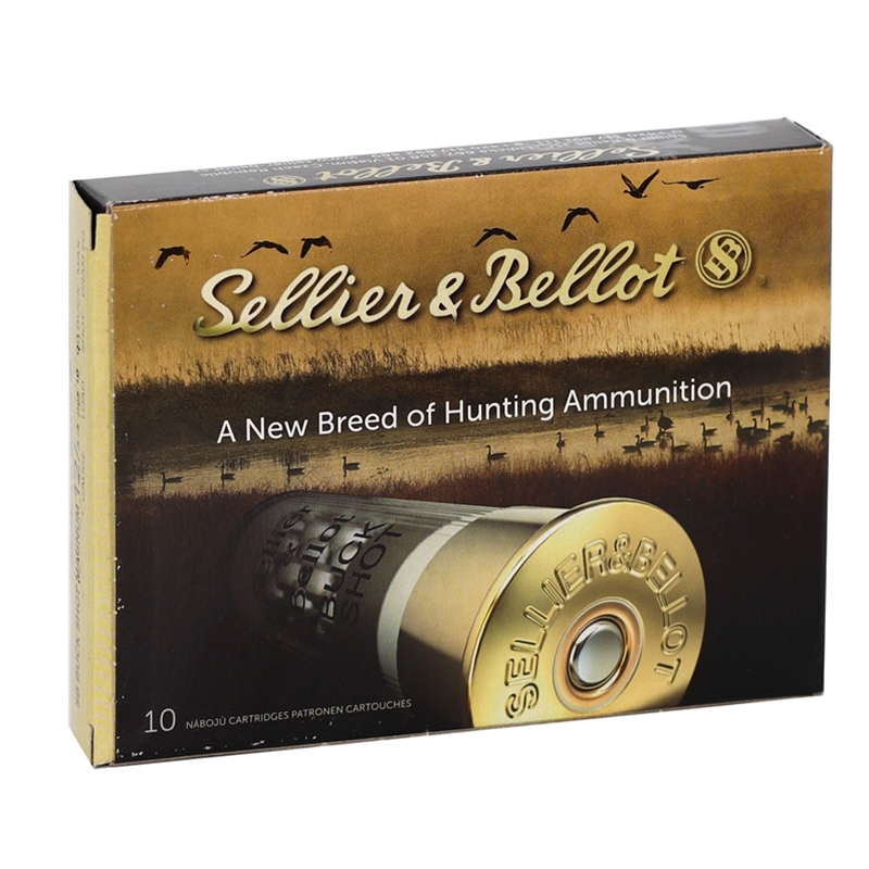 Sellier & Bellot 12 Gauge Ammo 3” 00 Buckshot 15 Pellets - SB12BSA