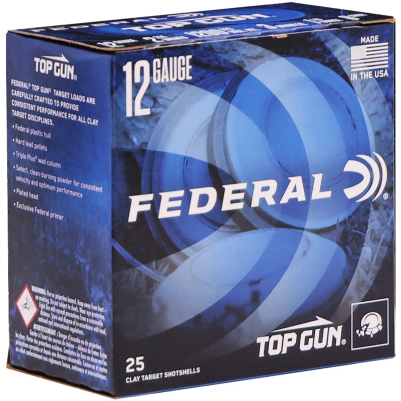 Federal Top Gun 12 Gauge Ammo 2 3/4" 1 1/8oz #8 Shot 461 Pellets - TG12 8