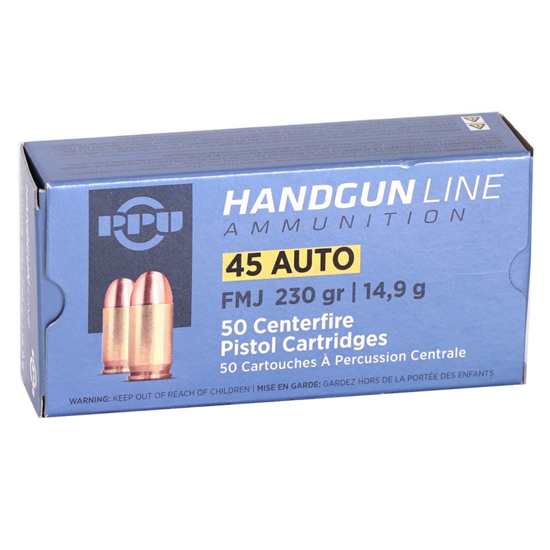 Prvi Partizan 45 ACP Auto Ammo 230 Grain Full Metal Jacket - PPH45F
