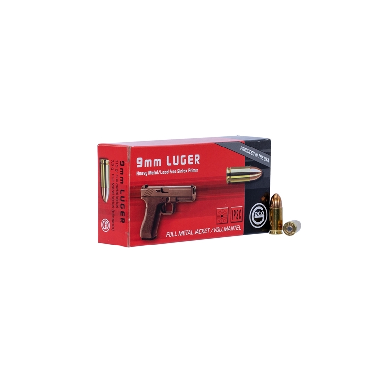 Geco 9mm Ammo 115 Grain Full Metal Jacket - 292240050