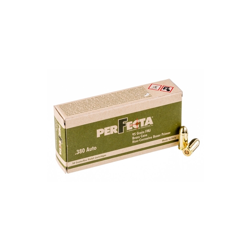 Perfecta 380 ACP Ammo 95 Grain Full Metal Jacket - PF380000