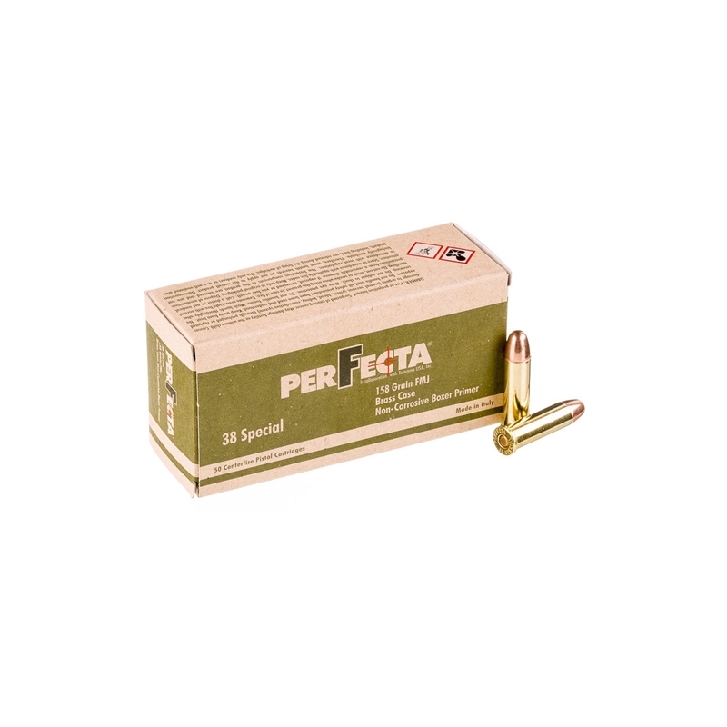Perfecta 38 Special Ammo 158 Grain Full Metal Jacket - PF381580