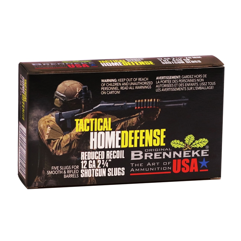 Brenneke Tactical Home Defense 12 Gauge Ammo 2-3/4" 1 oz Rifled Slug - SL-122THD