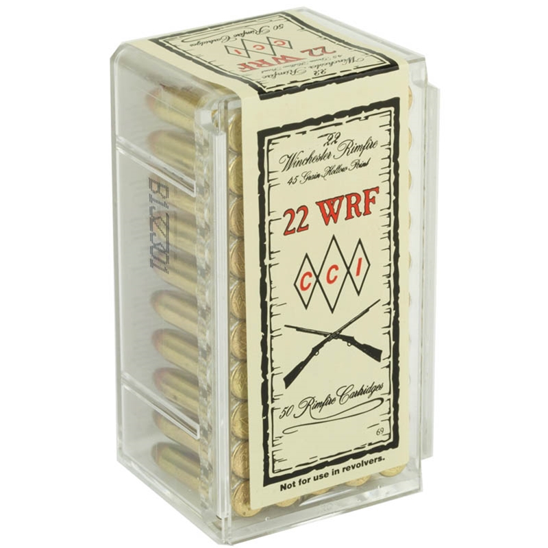 CCI Winchester Rimfire 22 WRF Ammo 45 Grain Jacketed Hollow Point - 0069