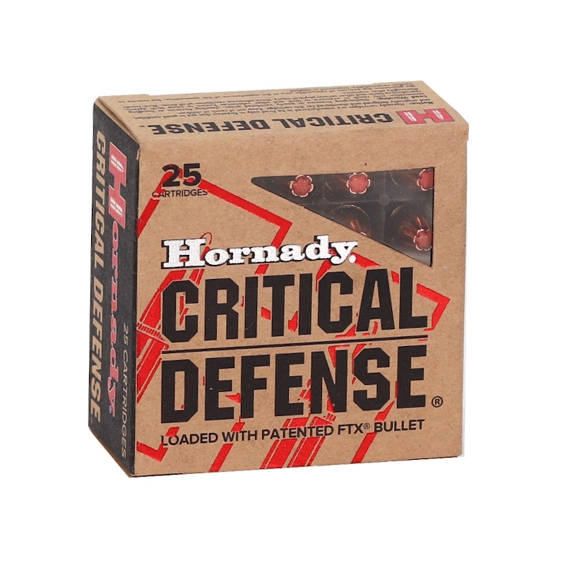 Hornady Critical Defense 9mm Ammo 115 Grain Flex Tip Expanding - 90250